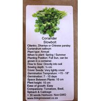 6 degrees east Herloom Herb Seeds - Coriander - Slow Bolt